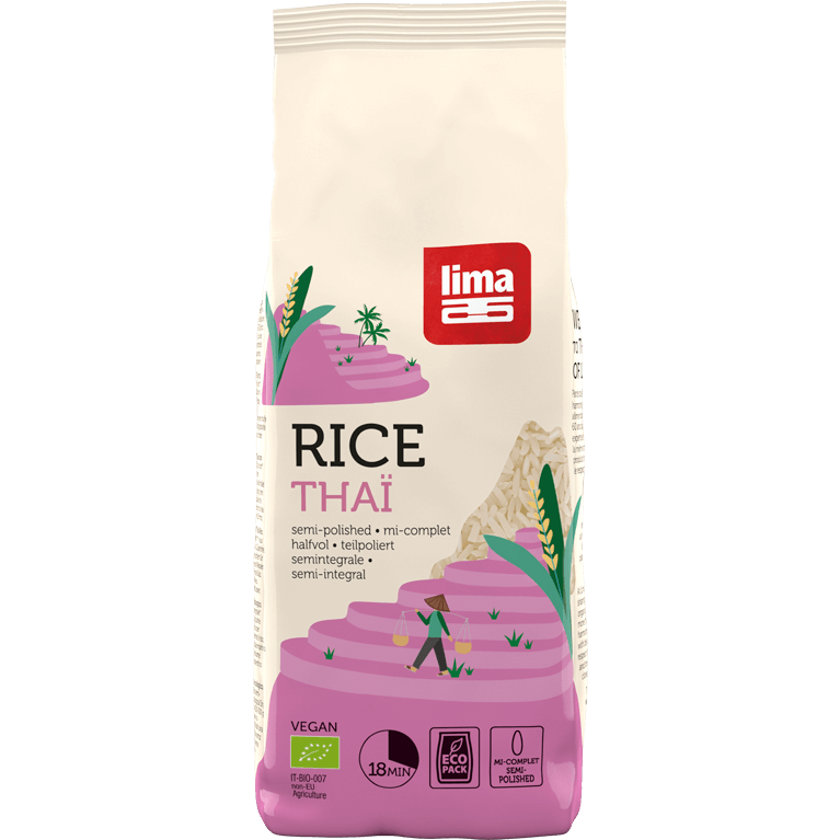 Rice thai semi‑polished