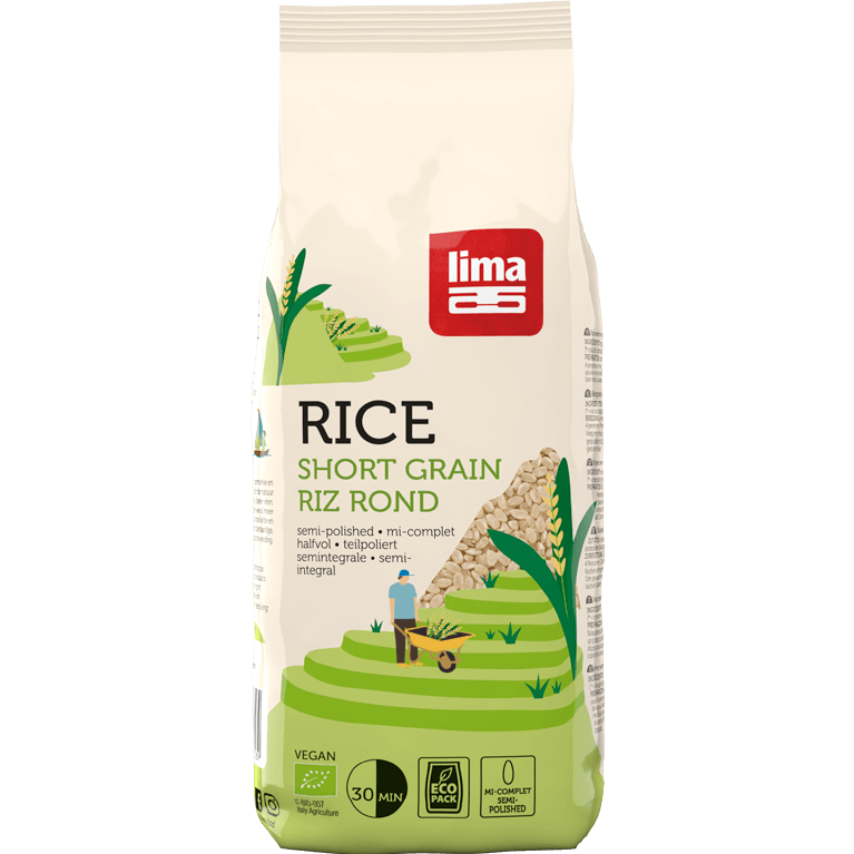 Rice short grain semi‑polished