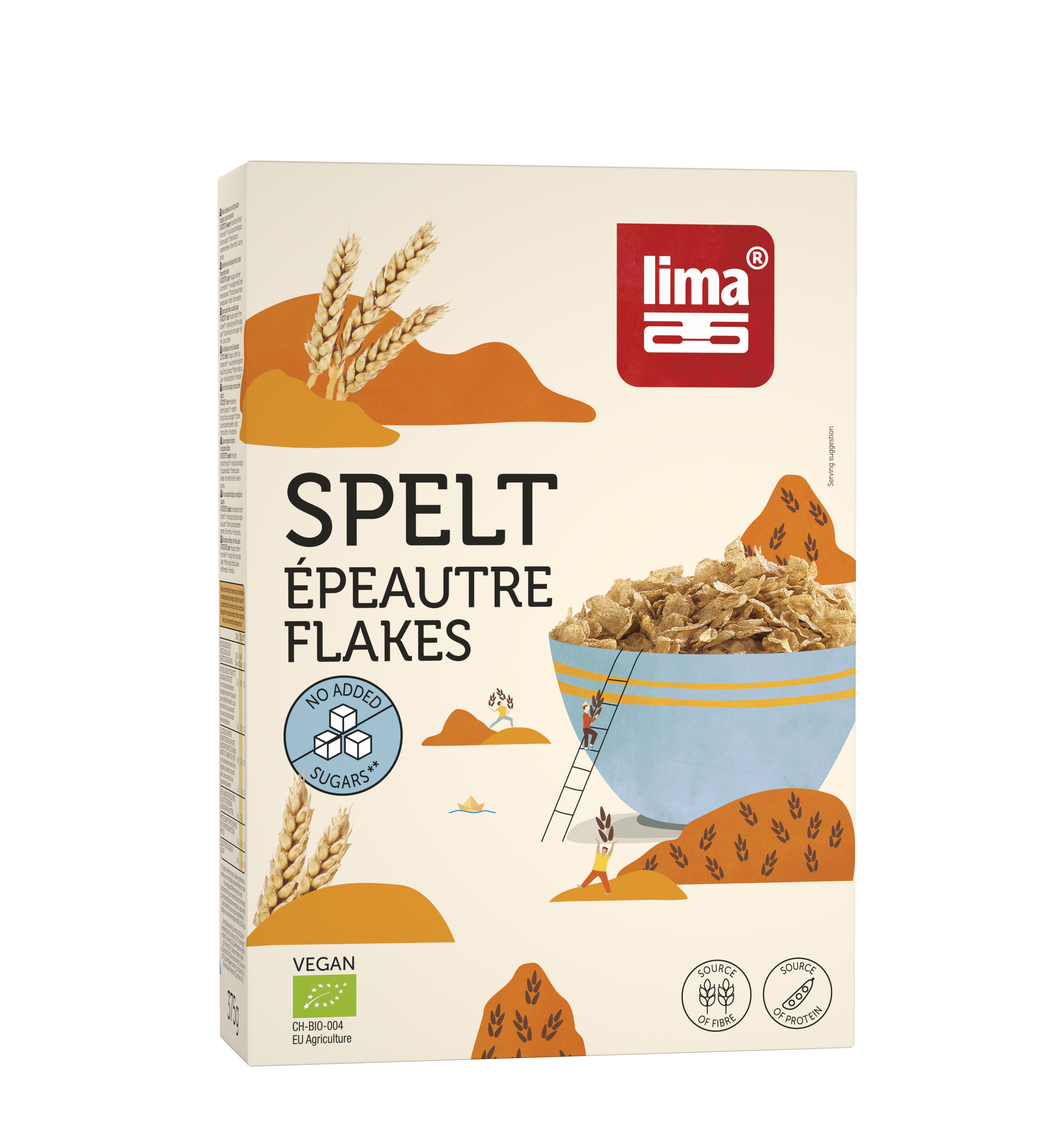 40289 777 Lima Spelt Flakes 375G Packshot Rgb Transp