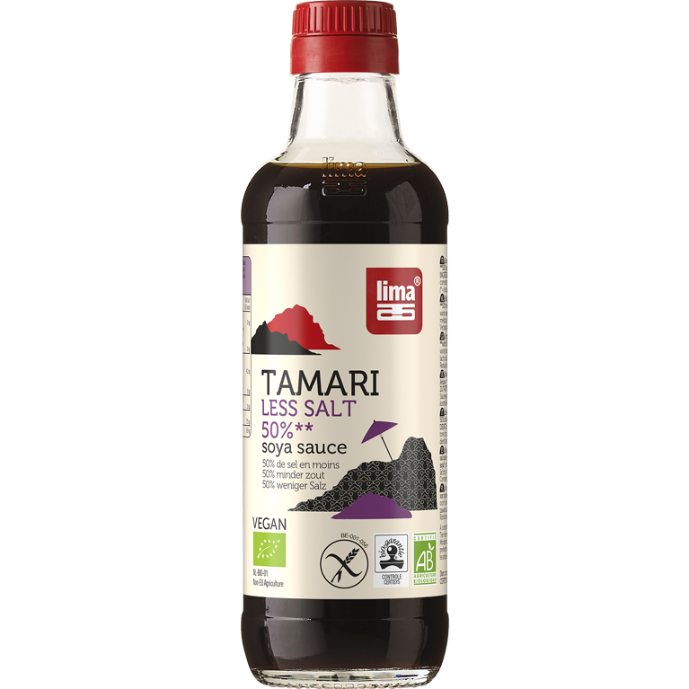 Tamari 50 % less salt (50 % de sel en moins)