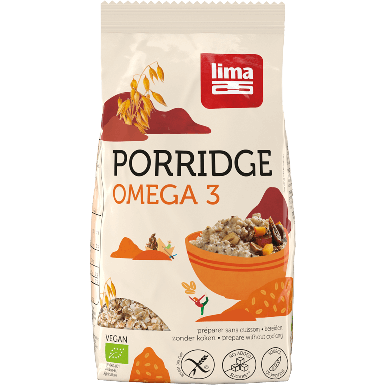 40335 616 Lima Land Porridge Omega3 350G Packshot Rgb Transp