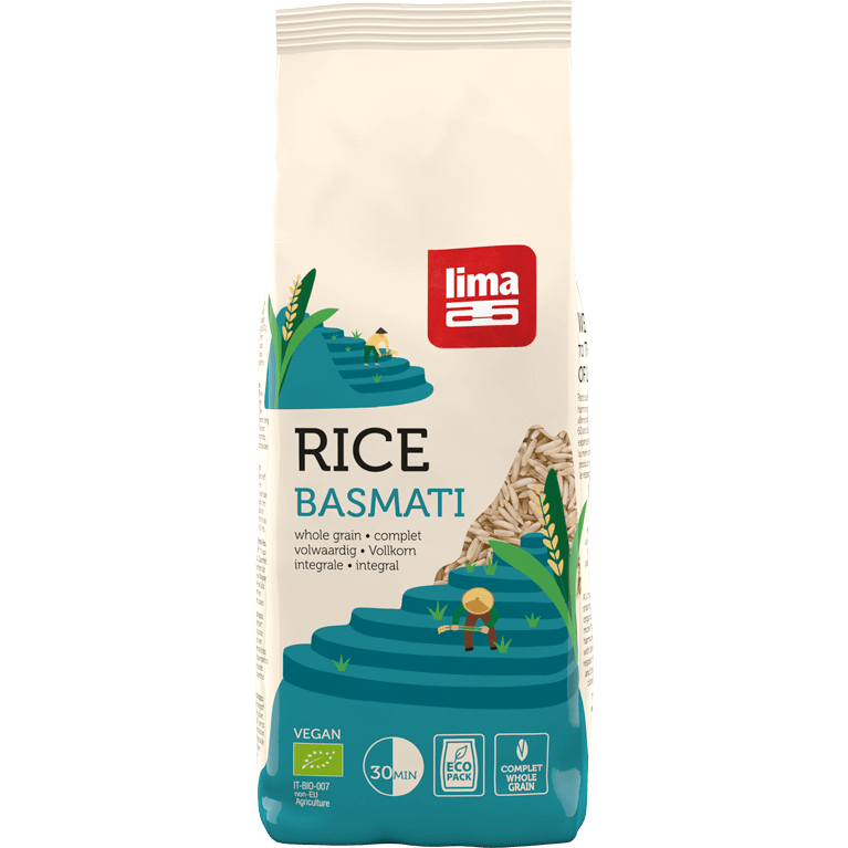 00716 736 Lima Land Basmati Wholegrain Rice 500G Folie Packshot Rgb Transp