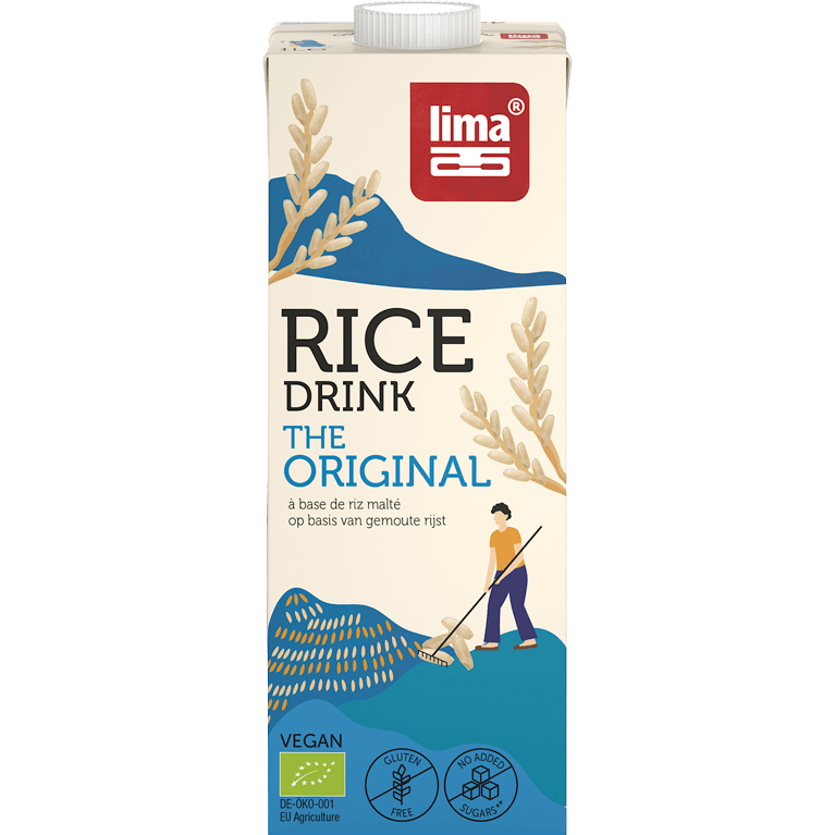 49131 881 Lima Rice Drink Original 1L Packshot Frontaal Rgb Transp