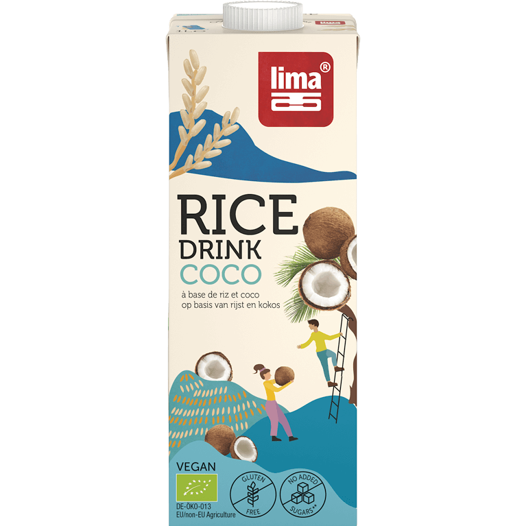 Rijst kokos drink